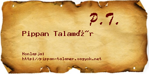 Pippan Talamér névjegykártya